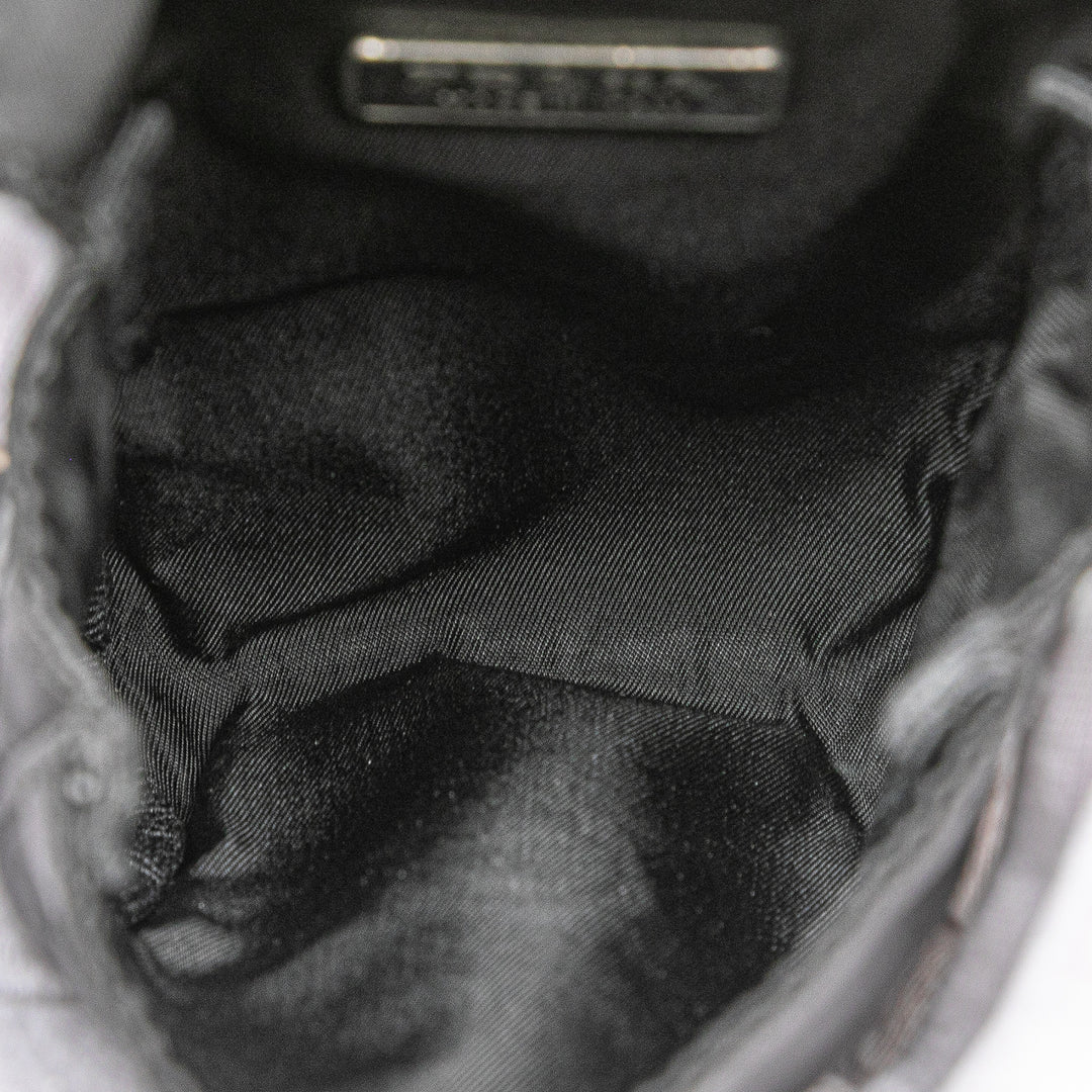 Prada Tessuto Triple Pochette Belt Bag Noir