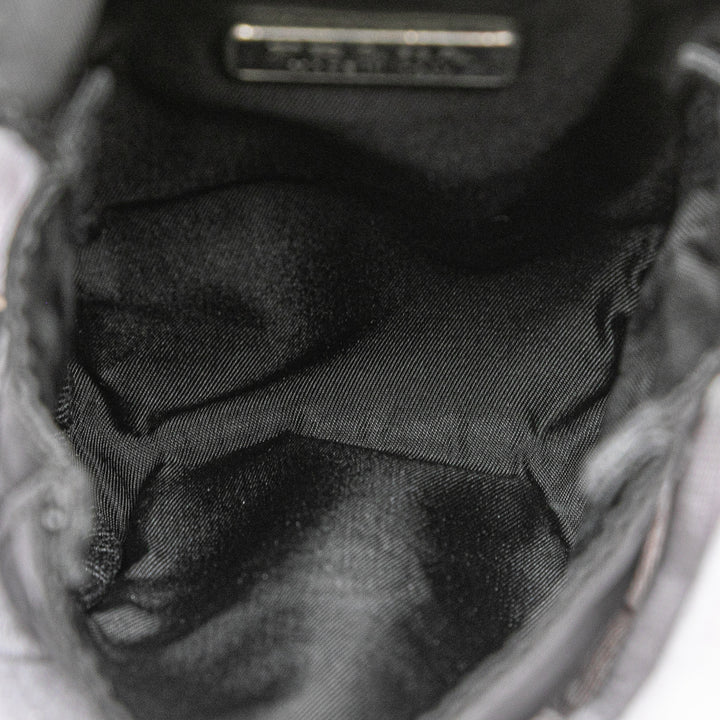Prada Tessuto Triple Pochette Belt Bag Noir