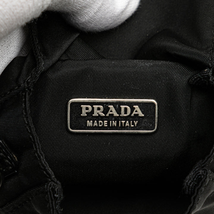 Prada Tessuto Triple Pochette Belt Bag Noir