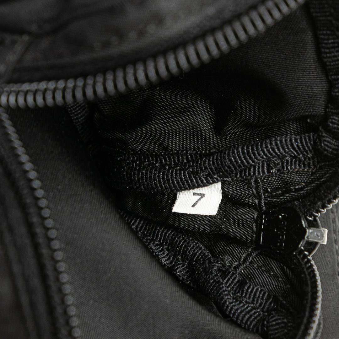 Prada Tessuto Triple Pochette Belt Bag Noir