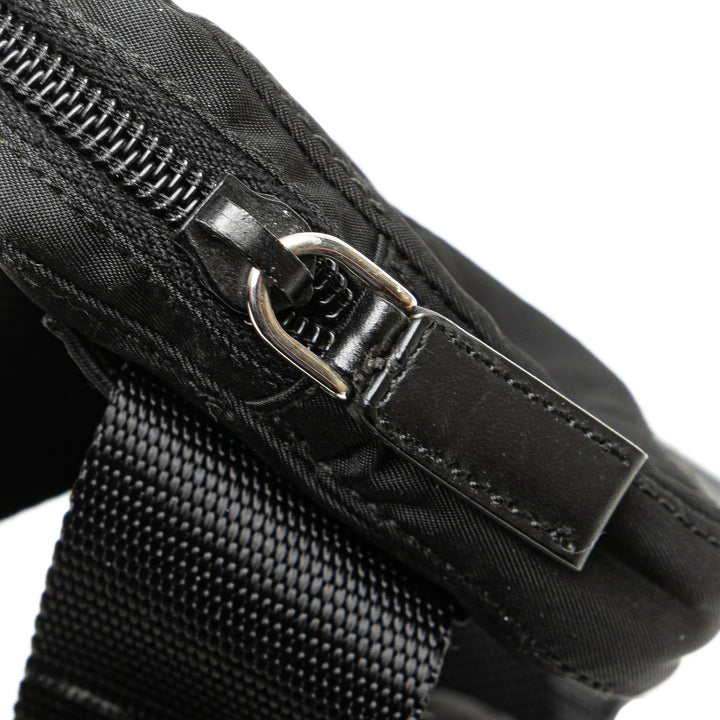 Prada Tessuto Triple Pochette Belt Bag Noir