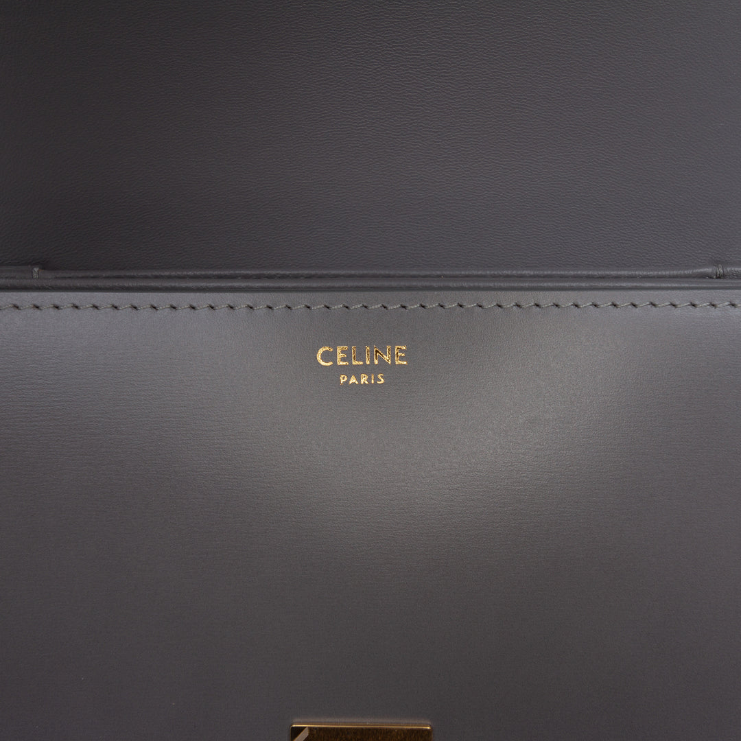 Celine Classique brillant Cuir de veau Triomphe Sac porté croisé