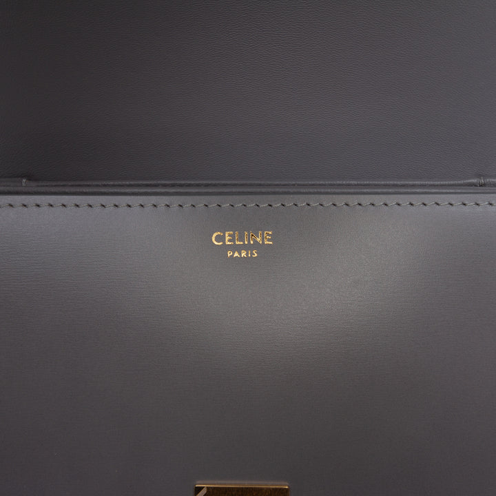 Celine Classique brillant Cuir de veau Triomphe Sac porté croisé