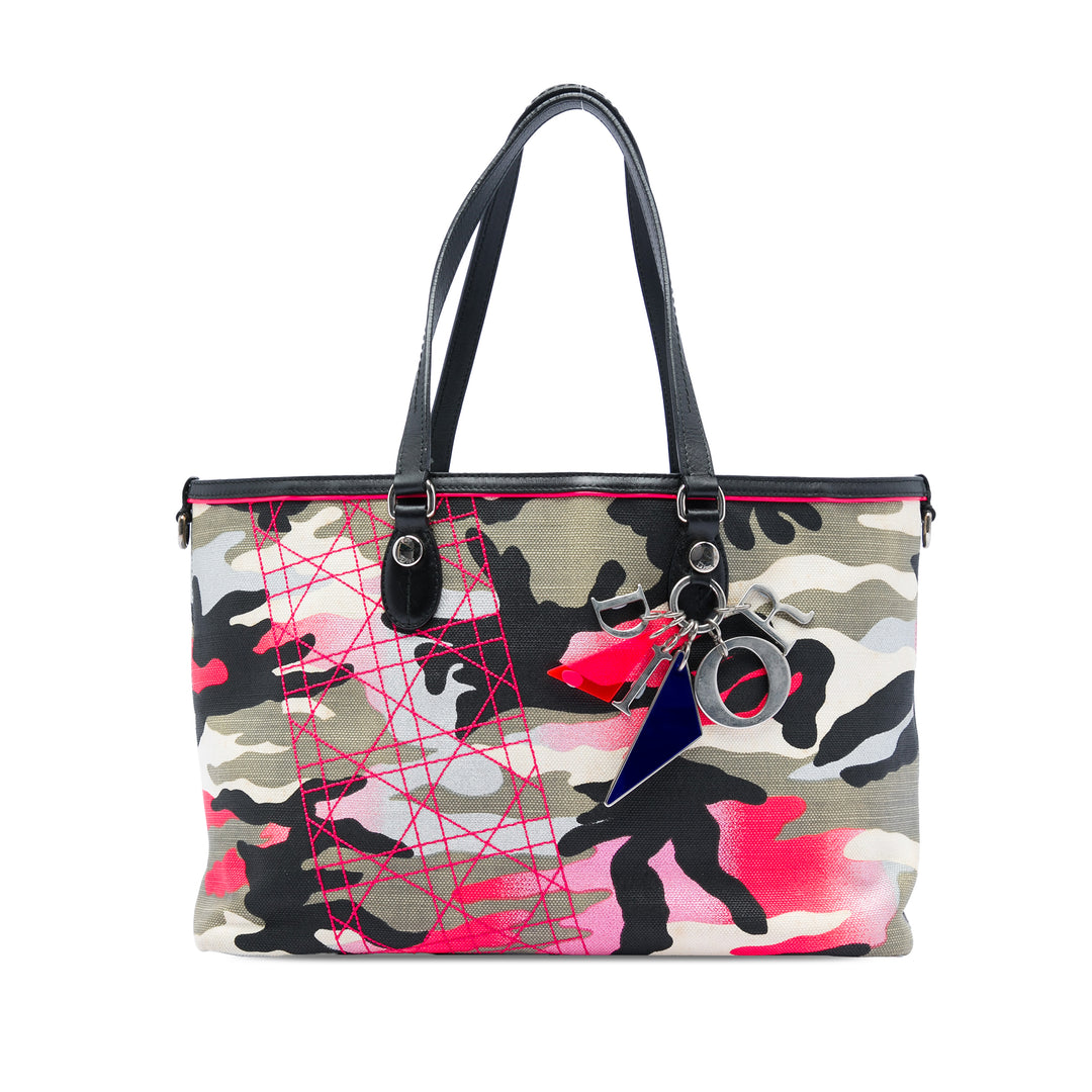 Dior Anselm Reyle Camouflage Cabas Moyen Gris – vue principale – GABY PARIS