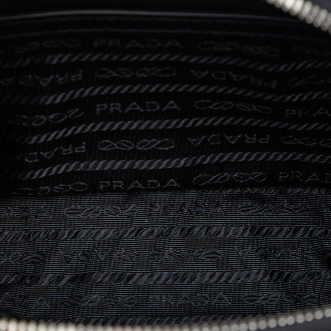 Prada Small Spazzolato Brique Sac porté croisé