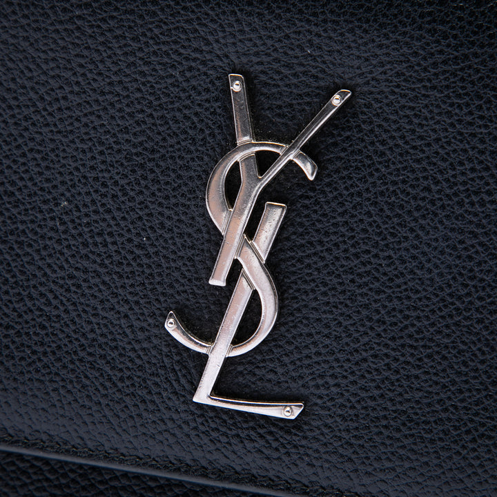 Saint Laurent Medium Cuir de veau grainé Monogram Sunset Sac porté croisé