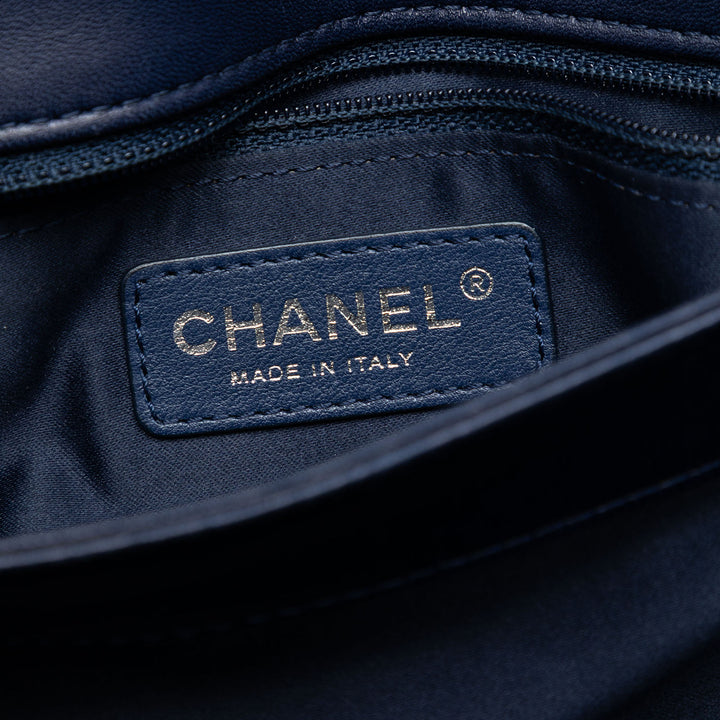 Chanel Jumbo Matelassé Cuir verni 3 Compartment à rabat