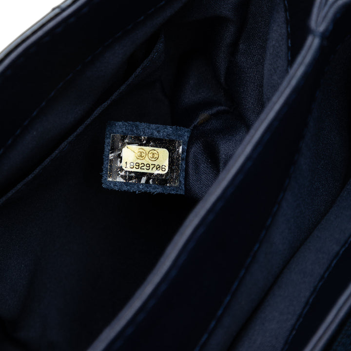 Chanel Jumbo Matelassé Cuir verni 3 Compartment à rabat