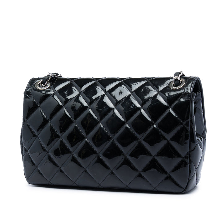 Chanel Medium Cuir verni Coco Shine à rabat