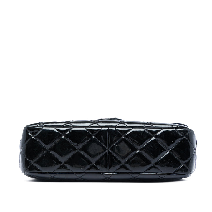 Chanel Medium Cuir verni Coco Shine à rabat