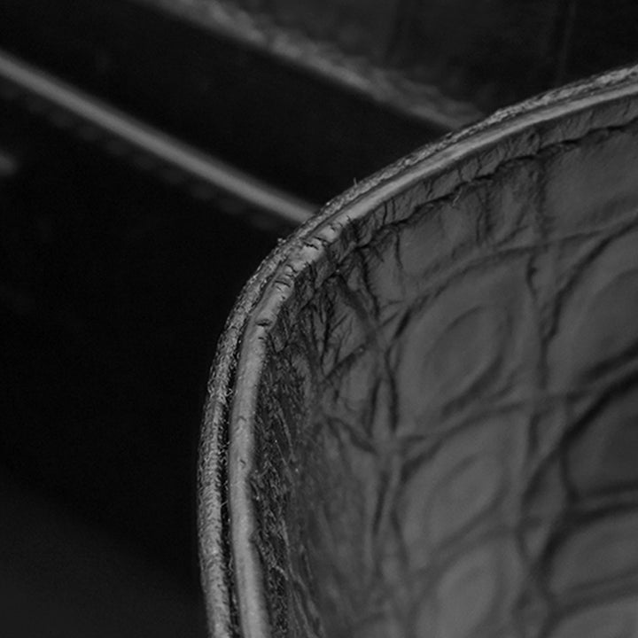 Saint Laurent Small Croc embossé Cuir Monogram Kate Pompon Sac porté croisé