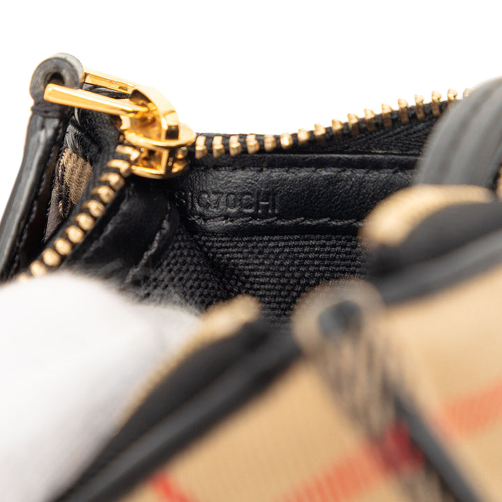 Burberry House Check Toile Olympia Coin Pochette