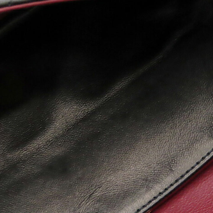 Classic Double rabat Petit Cuir d'agneau Noir