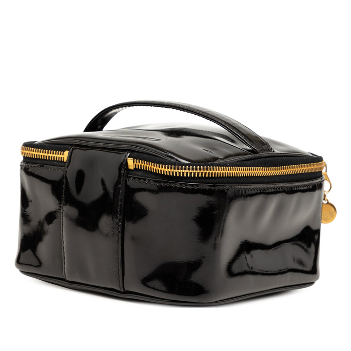 Chanel CC Cuir verni Vanity