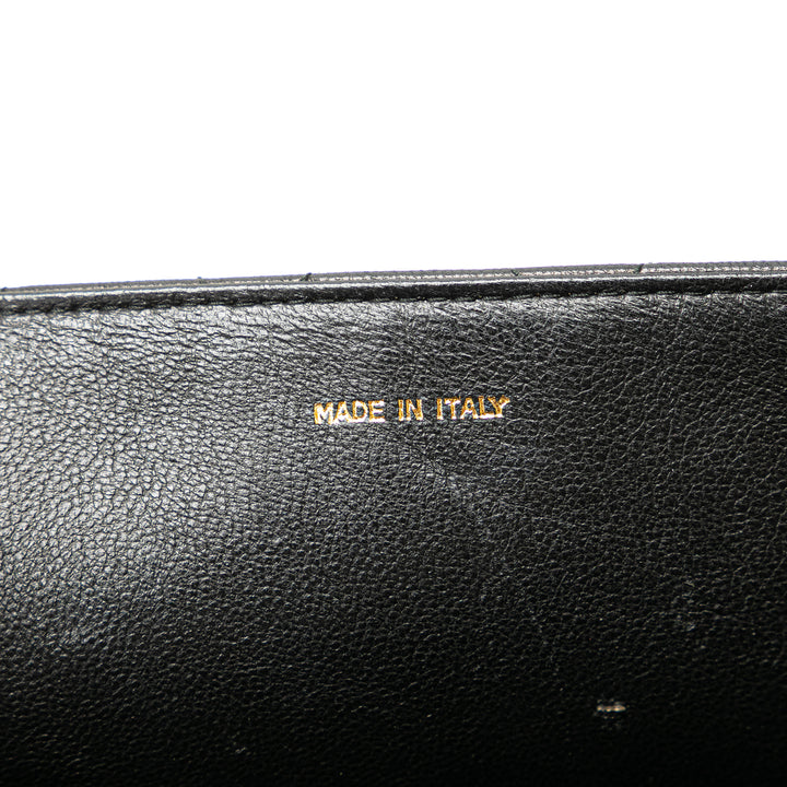 Quilted Lambskin Tassel Flap Black - Gaby Paris