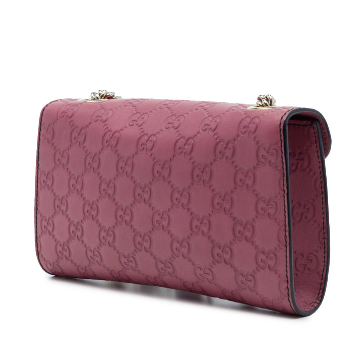 Gucci Sac bandoulière Guccissima Emily Petit Rose – vue 2 – GABY PARIS