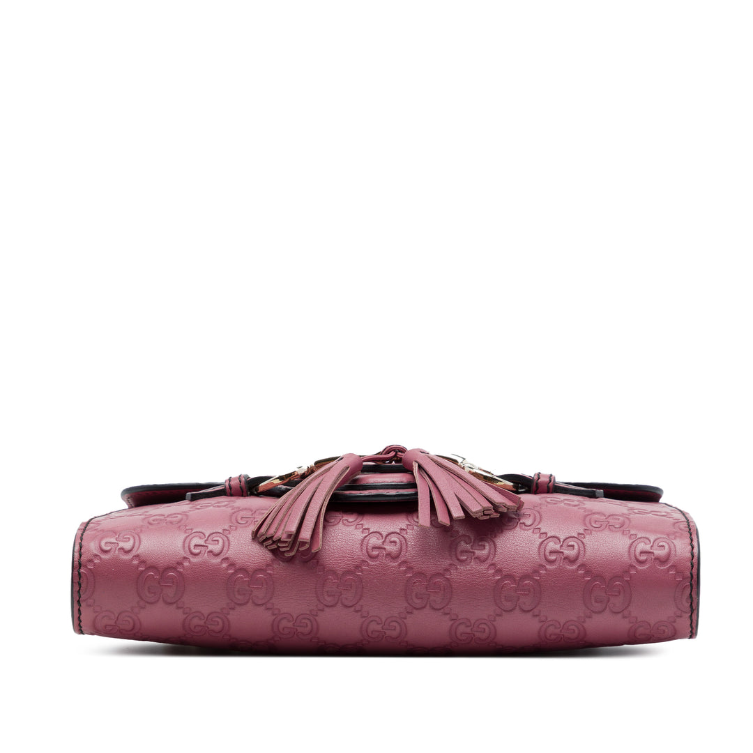 Gucci Sac bandoulière Guccissima Emily Petit Rose – vue 3 – GABY PARIS