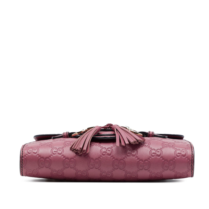 Gucci Sac bandoulière Guccissima Emily Petit Rose – vue 3 – GABY PARIS