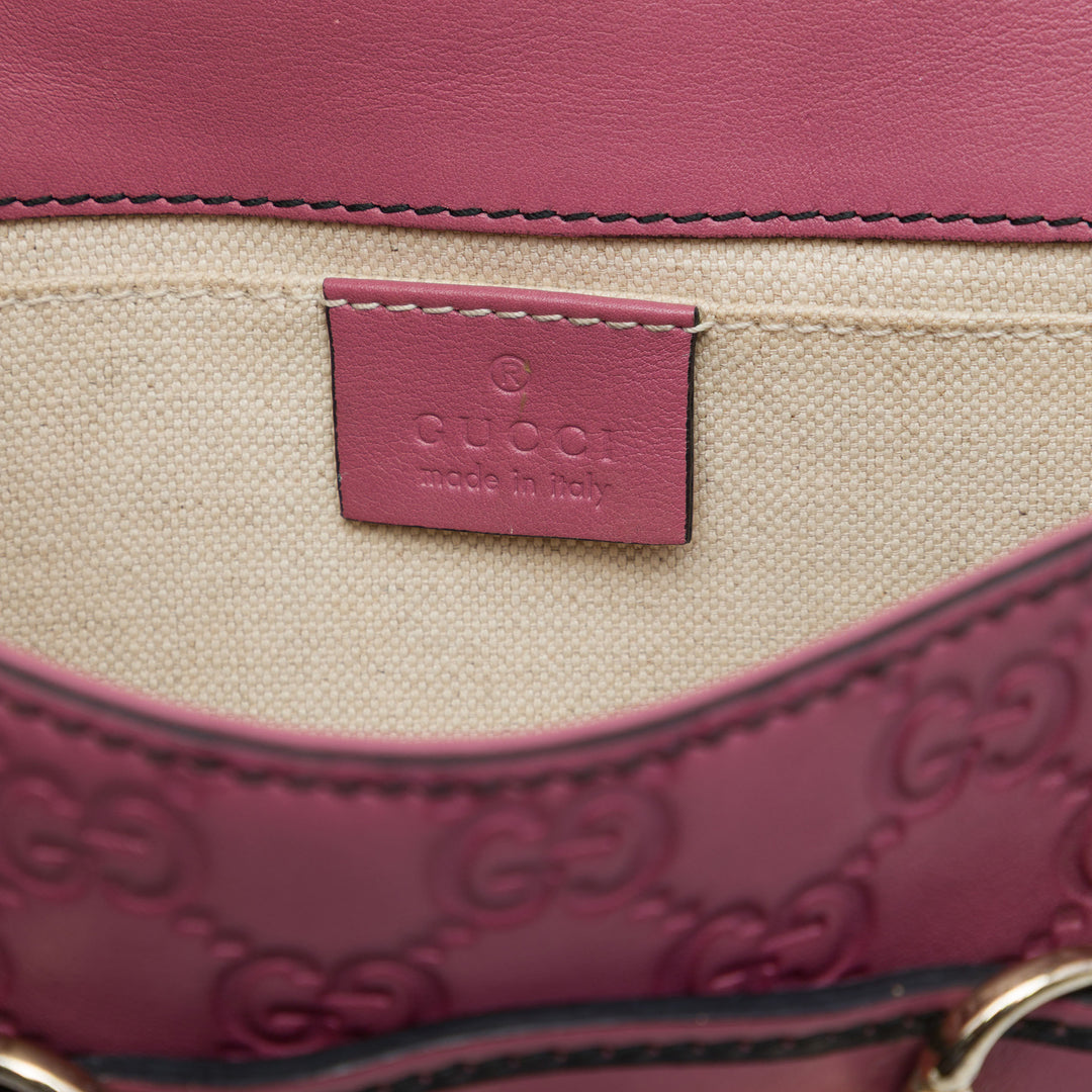 Gucci Sac bandoulière Guccissima Emily Petit Rose – vue 5 – GABY PARIS