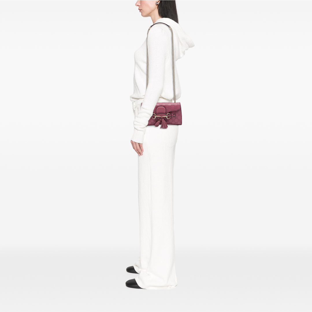 Gucci Sac bandoulière Guccissima Emily Petit Rose – vue 6 – GABY PARIS