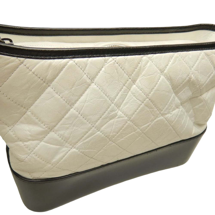 Chanel Medium Bicolor Matelassé vieilli Cuir de veau Gabrielle Hobo