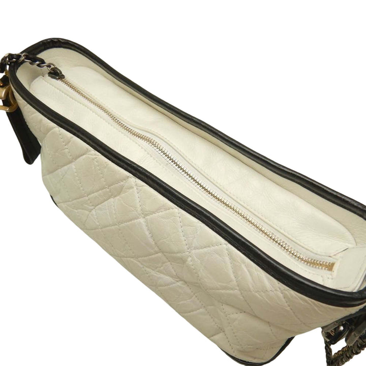 Chanel Medium Bicolor Matelassé vieilli Cuir de veau Gabrielle Hobo