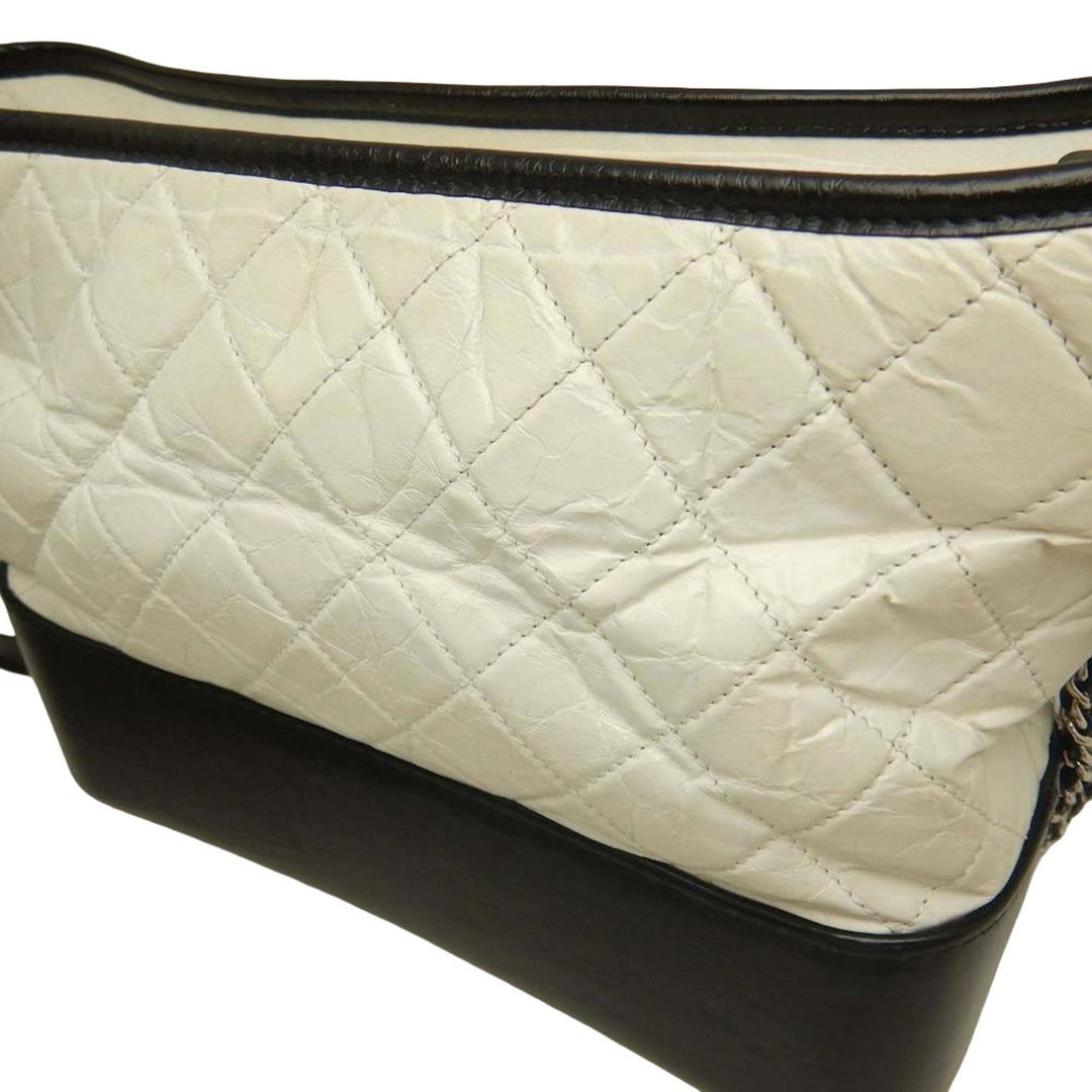 Chanel Medium Bicolor Matelassé vieilli Cuir de veau Gabrielle Hobo