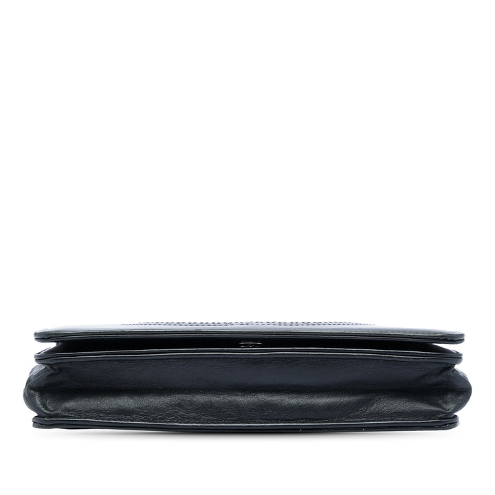 Chanel CC Cuir verni Strass Embellished Wallet on Chain