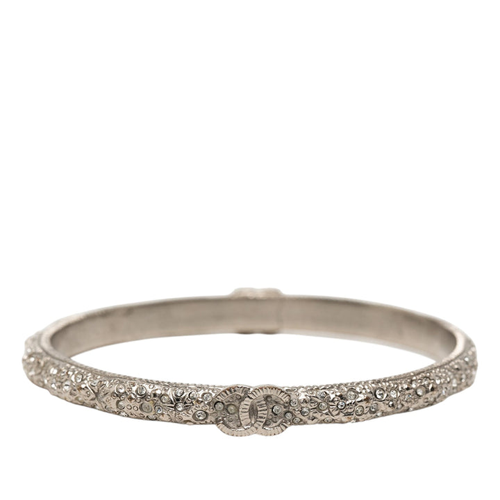 Chanel plaqué CC Cristal Bangle Bracelet