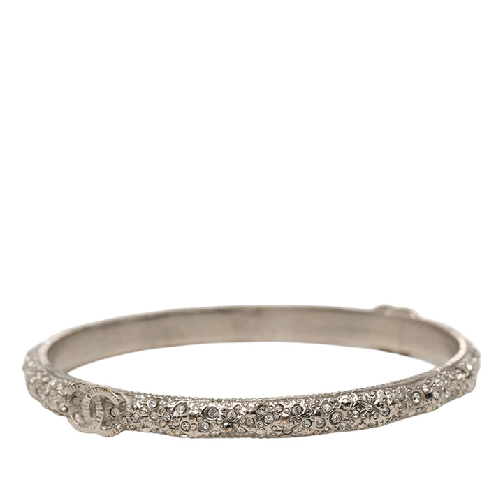 Chanel plaqué CC Cristal Bangle Bracelet