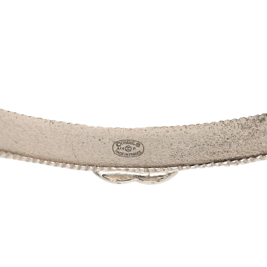 Chanel plaqué CC Cristal Bangle Bracelet