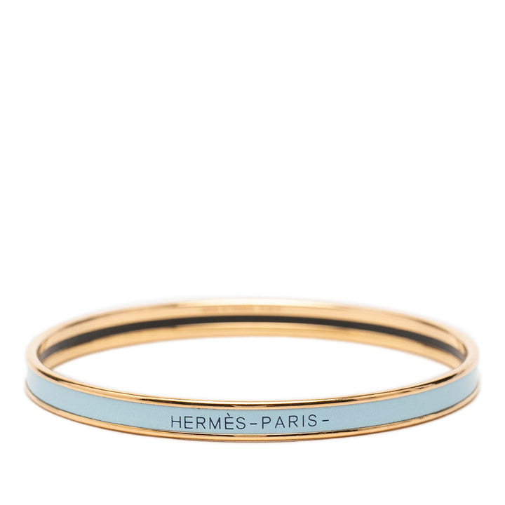 Hermès Extra Narrow Émail Uni Bangle 62