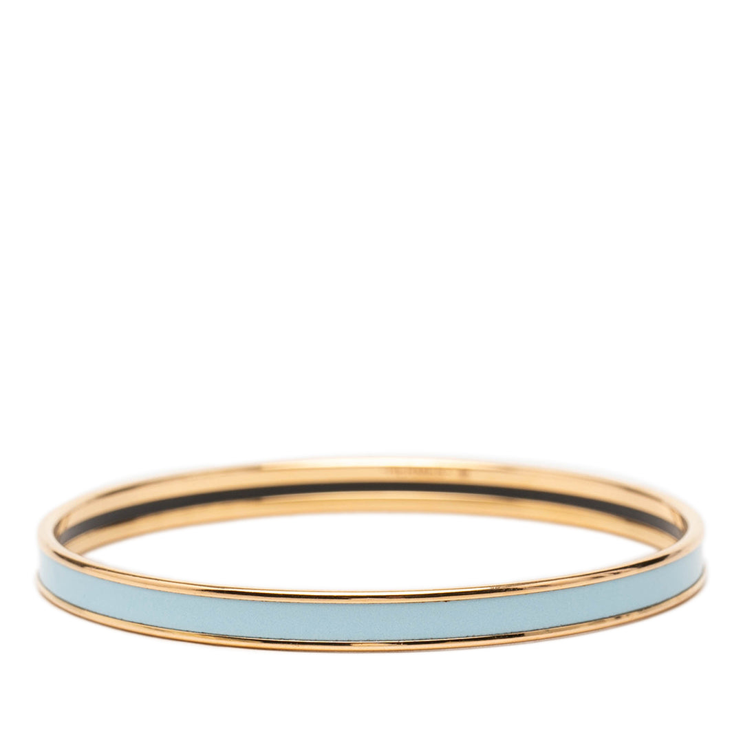 Hermès Extra Narrow Émail Uni Bangle 62