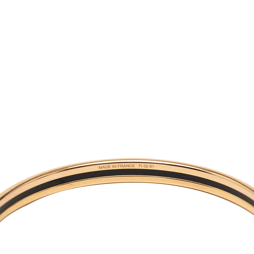Hermès Extra Narrow Émail Uni Bangle 62