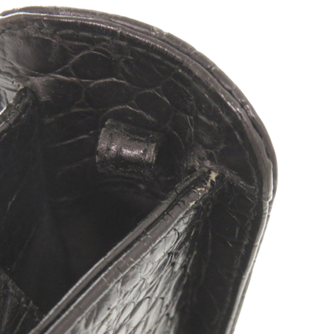Ferragamo Croc embossé Vara Sac Noir – vue 11 – GABY PARIS