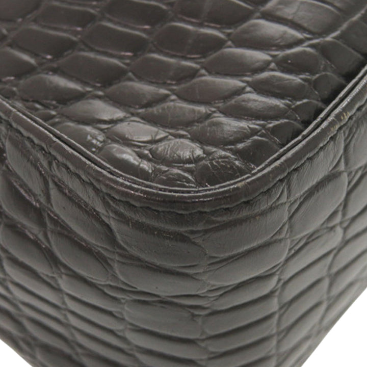 Ferragamo Croc embossé Vara Sac Noir – vue 14 – GABY PARIS