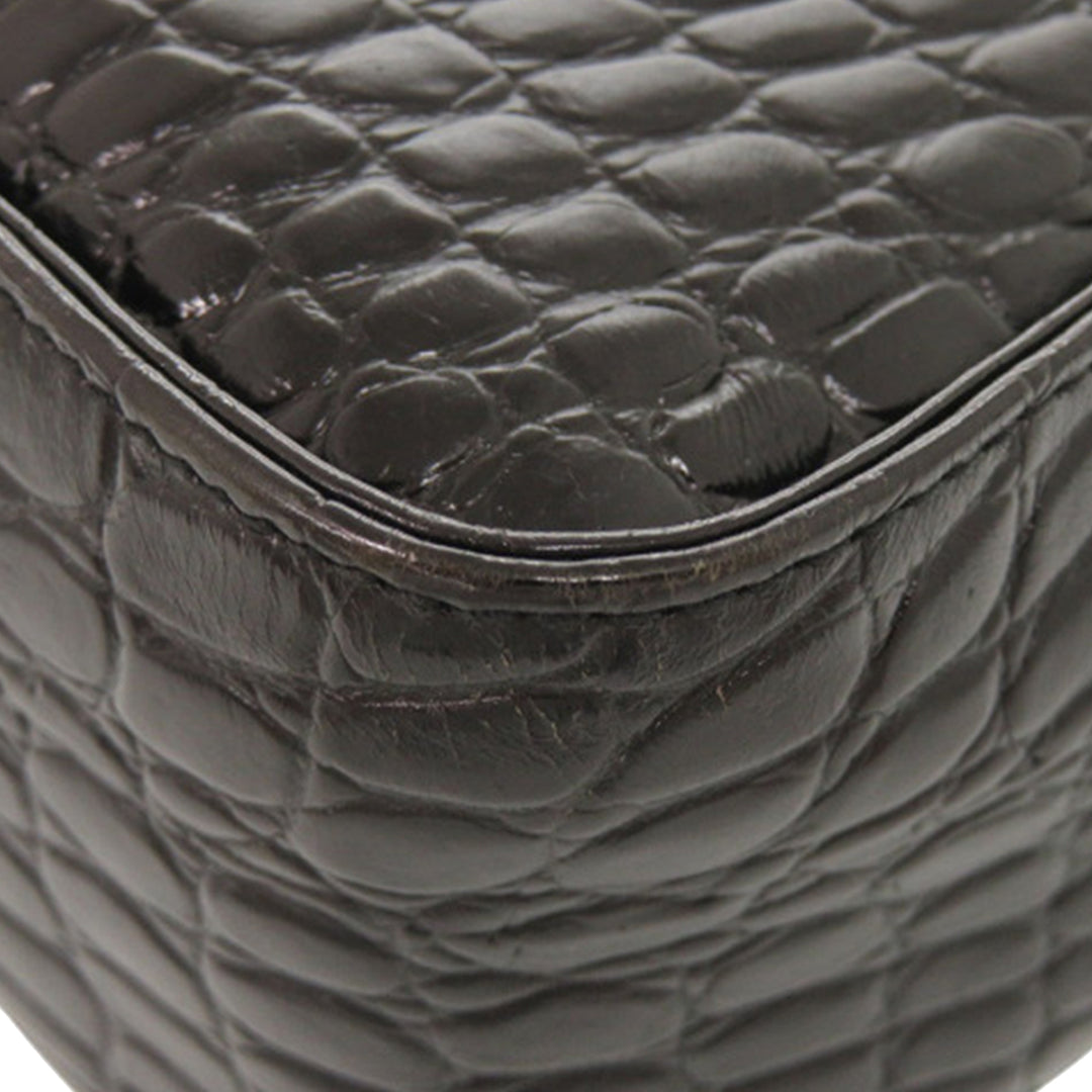 Ferragamo Croc embossé Vara Sac Noir – vue 15 – GABY PARIS