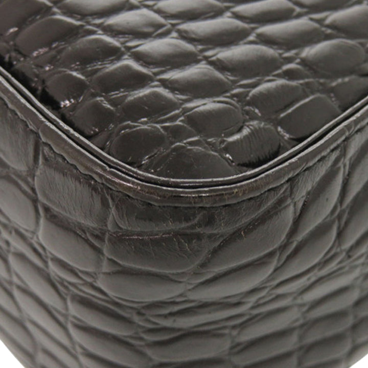 Ferragamo Croc embossé Vara Sac Noir – vue 15 – GABY PARIS