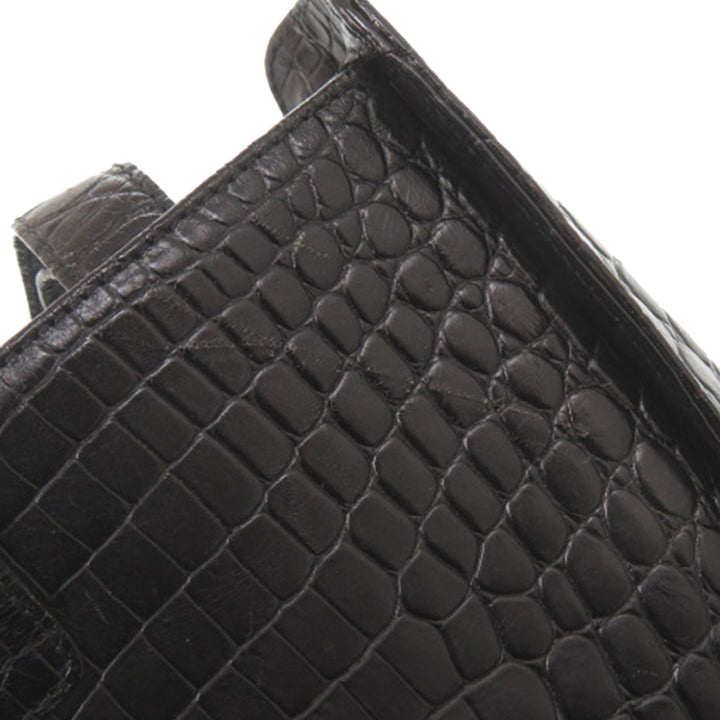 Ferragamo Croc embossé Vara Sac Noir – vue 19 – GABY PARIS