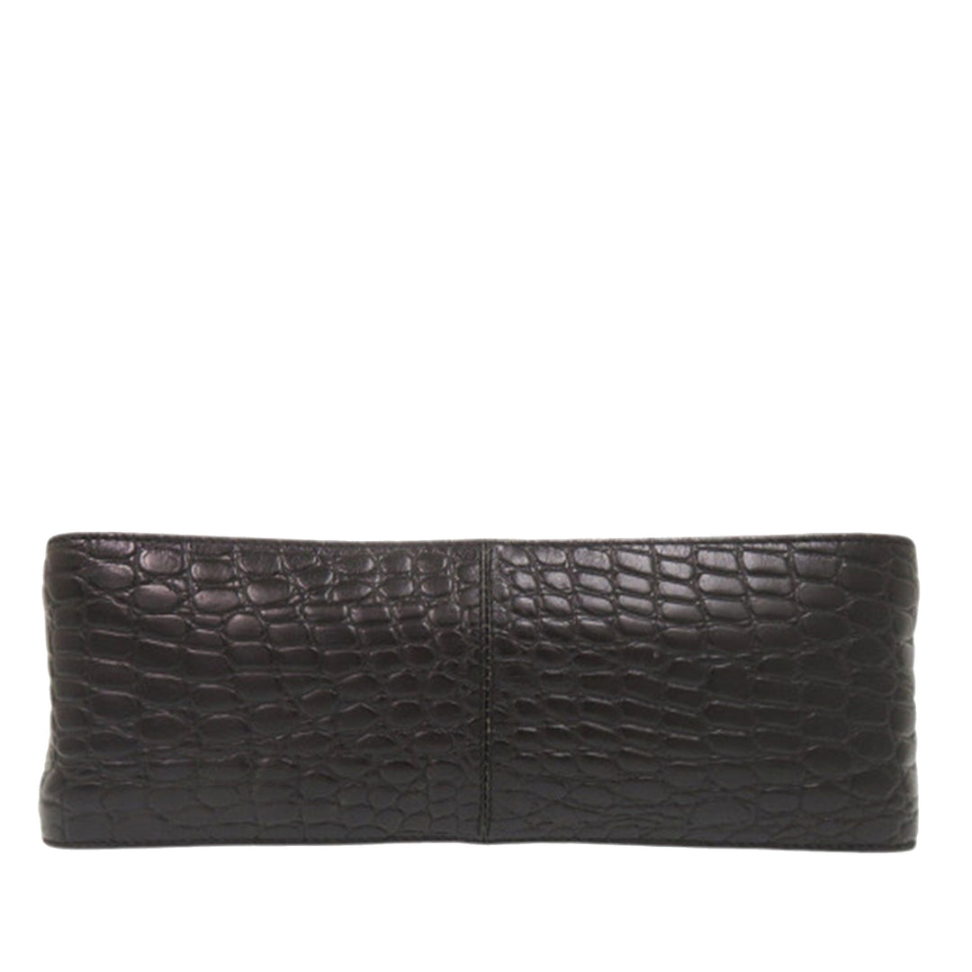Ferragamo Croc embossé Vara Sac Noir – vue 3 – GABY PARIS