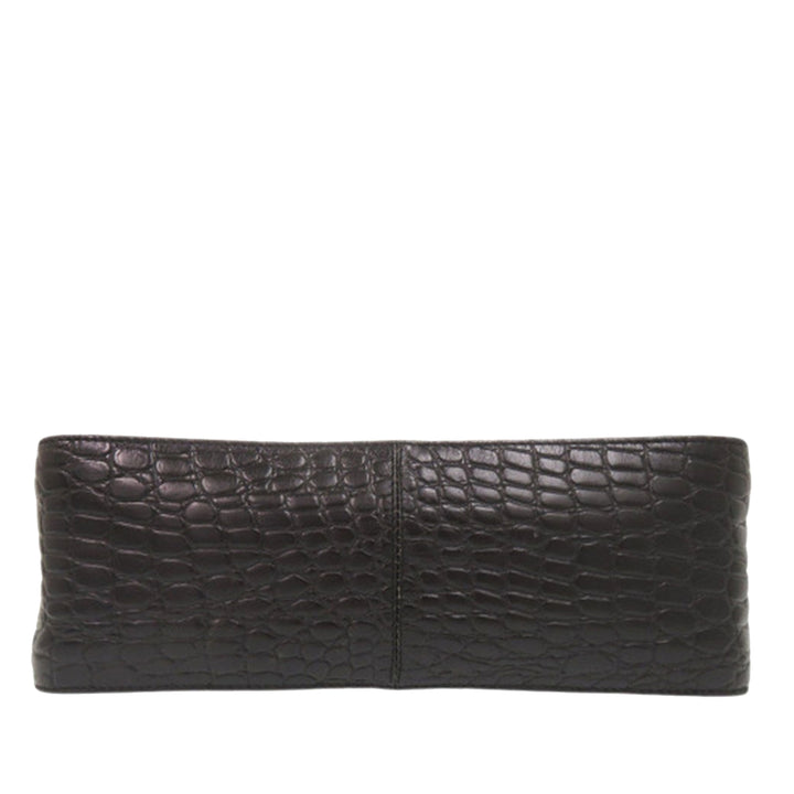 Ferragamo Croc embossé Vara Sac Noir – vue 3 – GABY PARIS