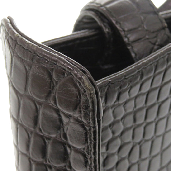 Ferragamo Croc embossé Vara Sac Noir – vue 8 – GABY PARIS