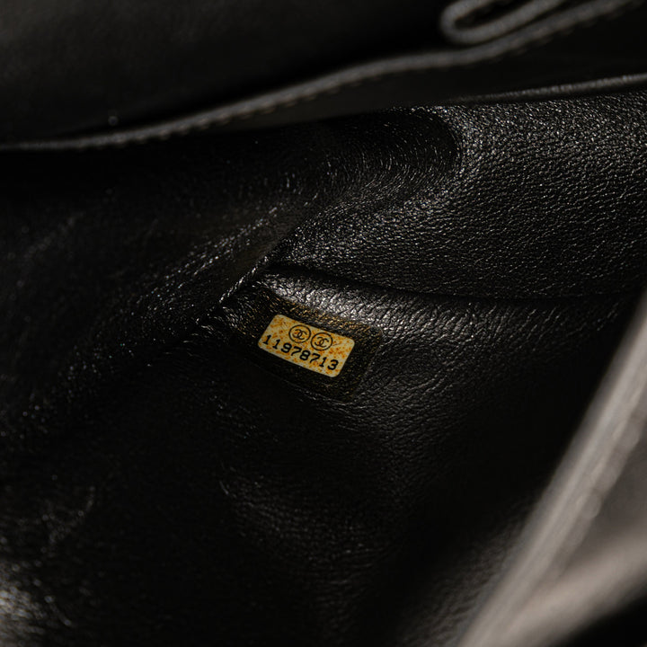 Reissue 2.55 Aged Calfskin Double Flap 226 Silver - Gaby Paris