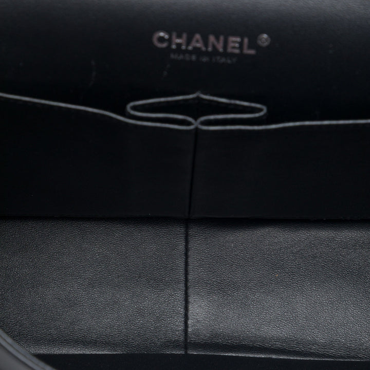 Chanel Jumbo Classic Cuir verni Double rabat
