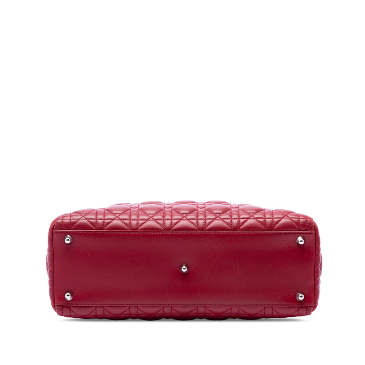 Dior Large Cuir d’agneau Cannage Lady Dior