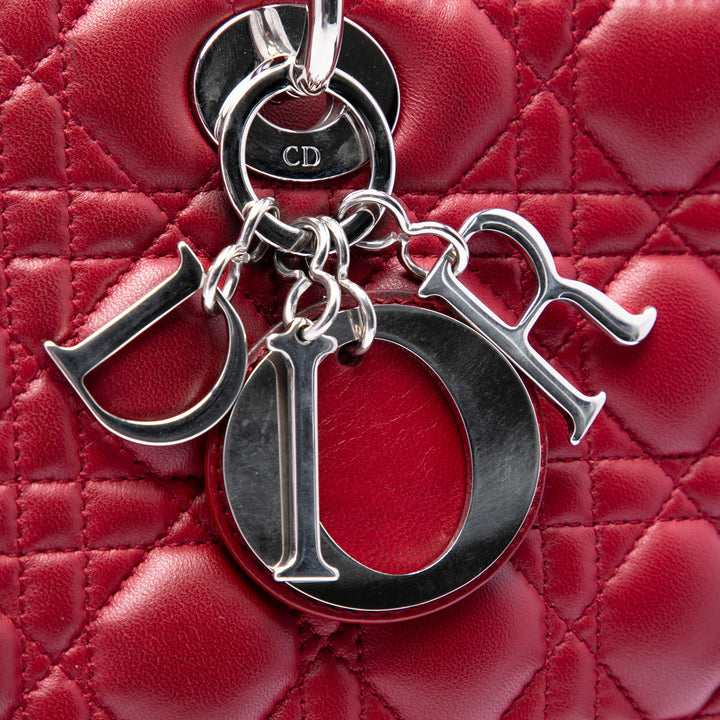 Dior Large Cuir d’agneau Cannage Lady Dior