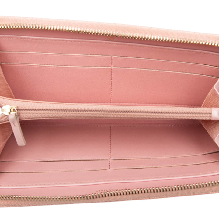 Chanel CC Matelassé Caviar Portefeuille long zippé