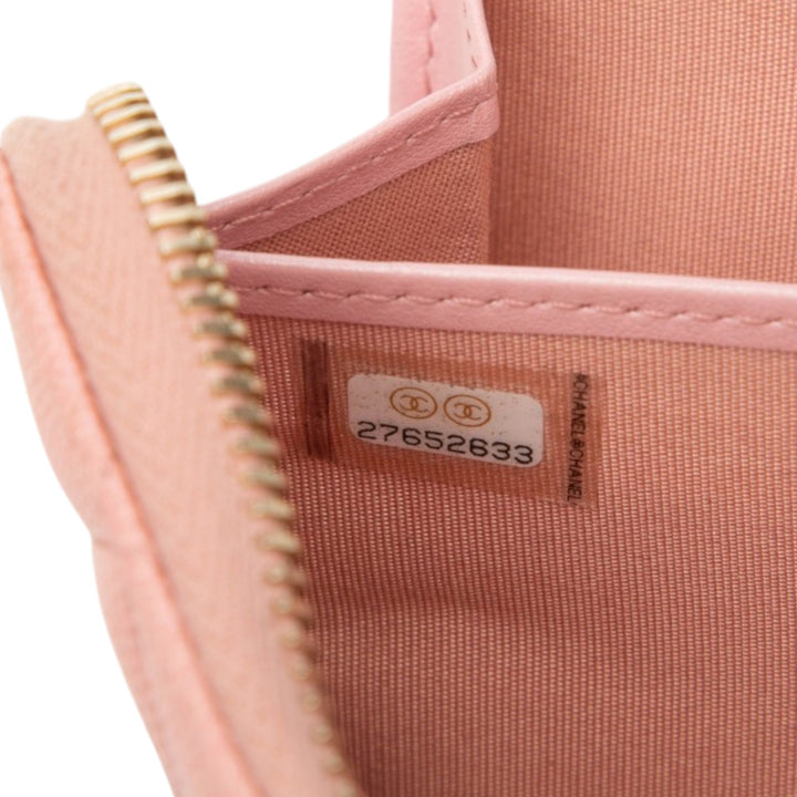Chanel CC Matelassé Caviar Portefeuille long zippé