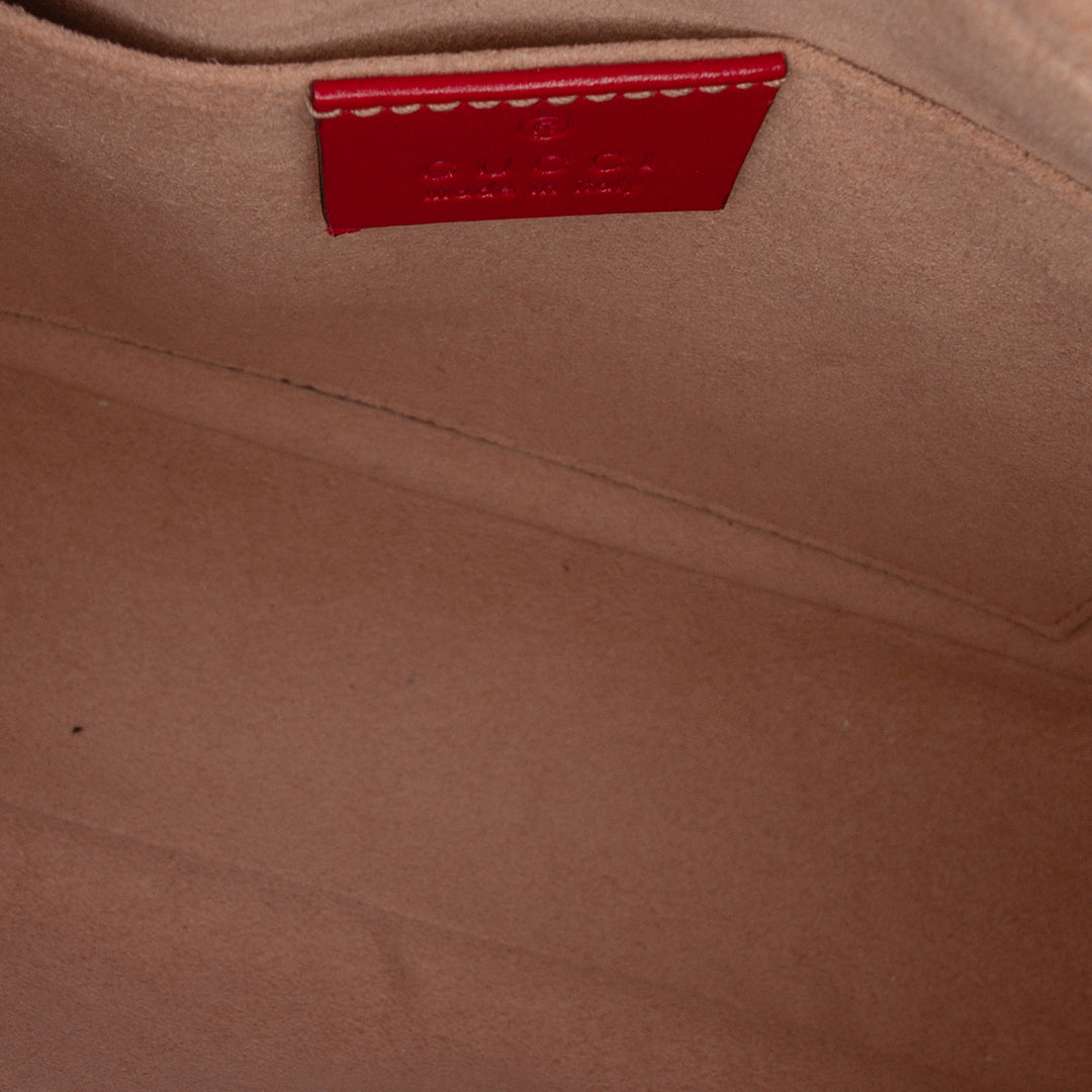 GG Marmont Matelasse Sac Petit Rouge