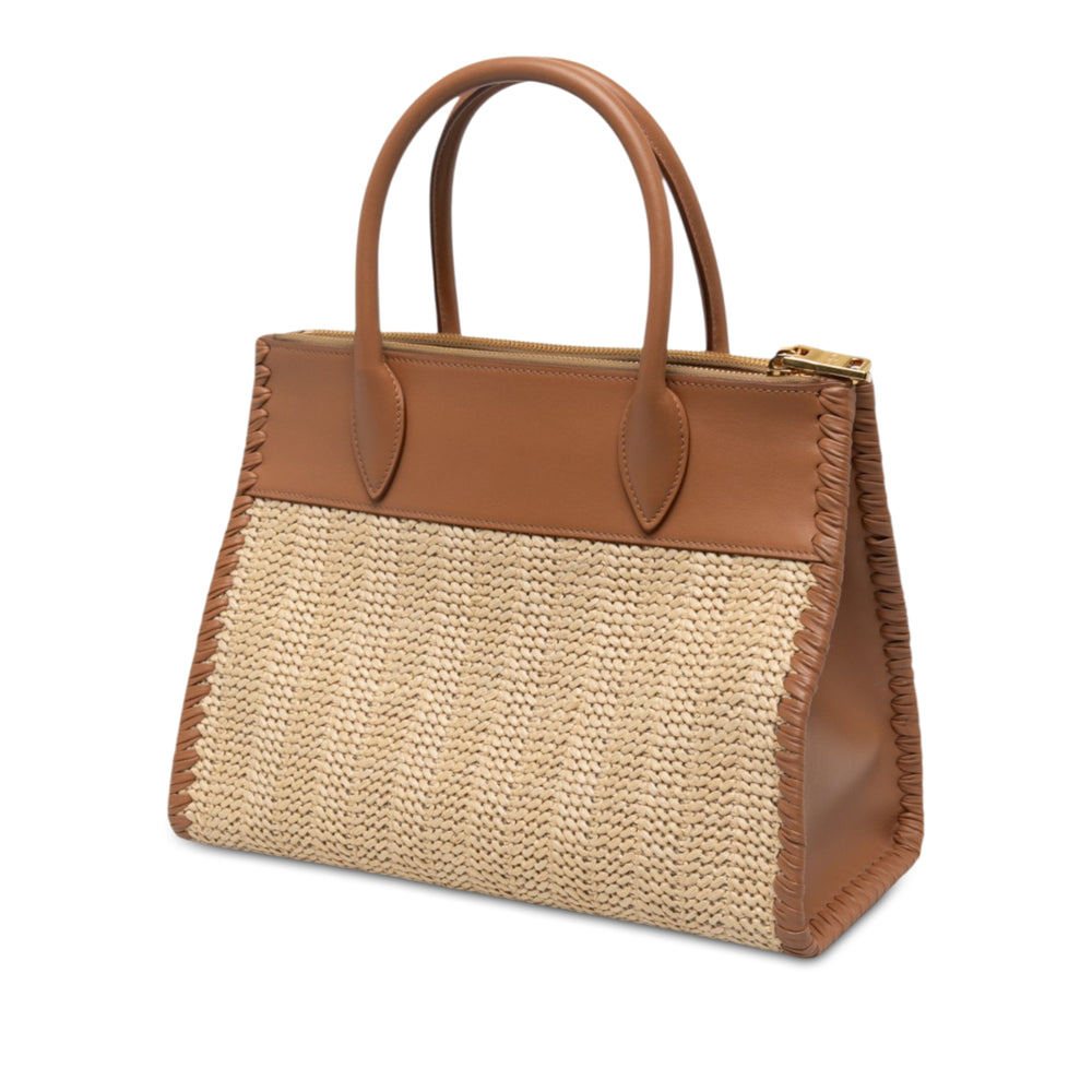 Prada Sac à main City Veau Whipstitch Paradigme Beige – vue 2 – GABY PARIS